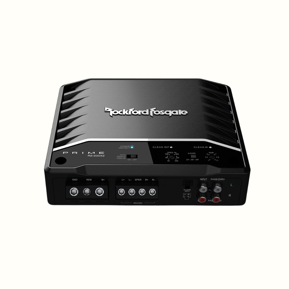 Rockford Fosgate PRIME パワーアンプ　A002 Rockford Fosgate Prime Series R2-200X2 200W 2-Channel Amplifier